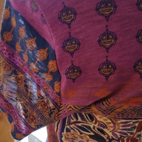 🌎Lucky Brand Persian Carpet Tee: Purple Potion  💜 Sz Small🌎 - Picture 9 of 16